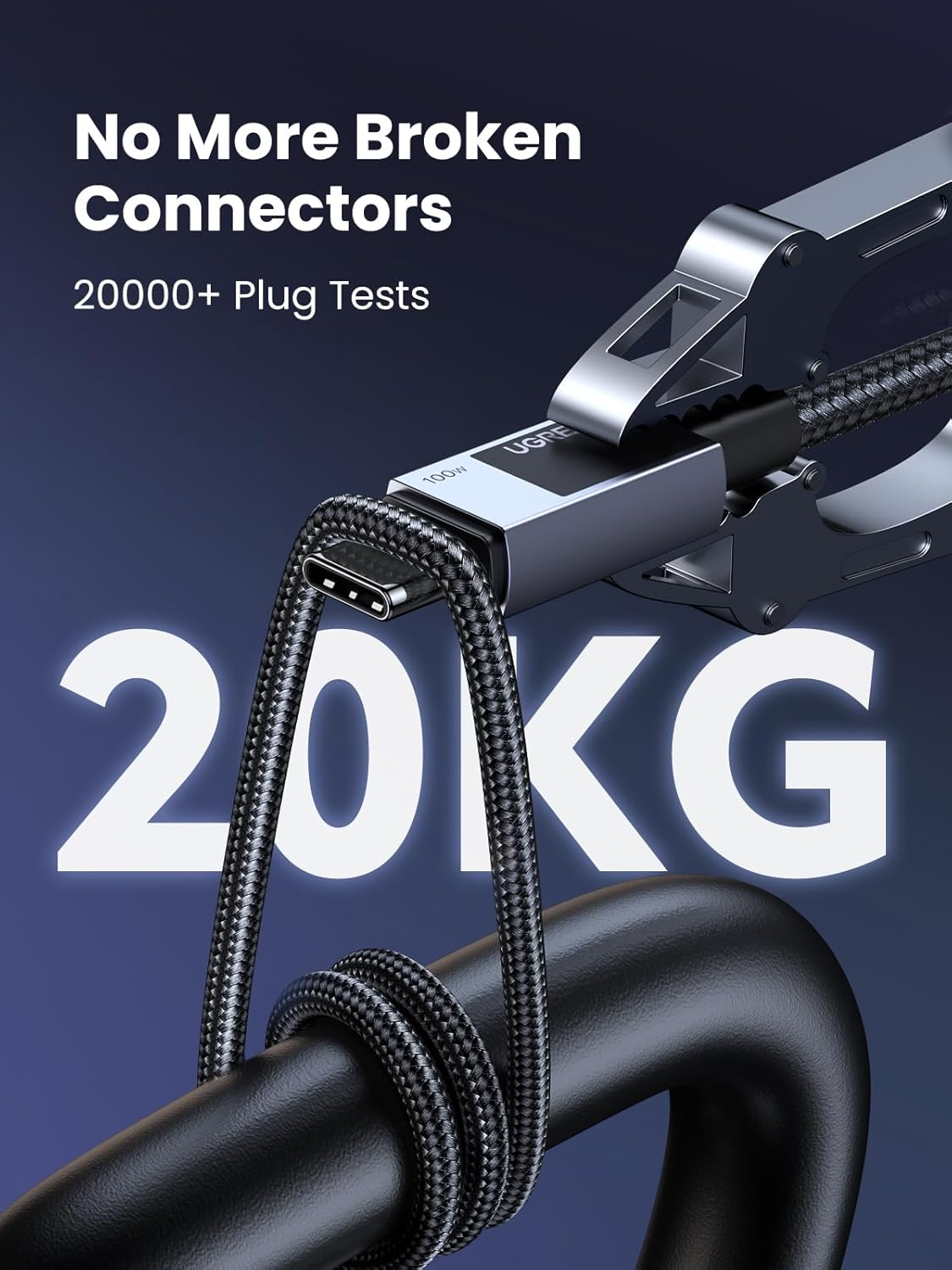 UGREEN USB - C to USB - C PD Fast Charging Cable 5A Max Space Gray 1m - AHW Store