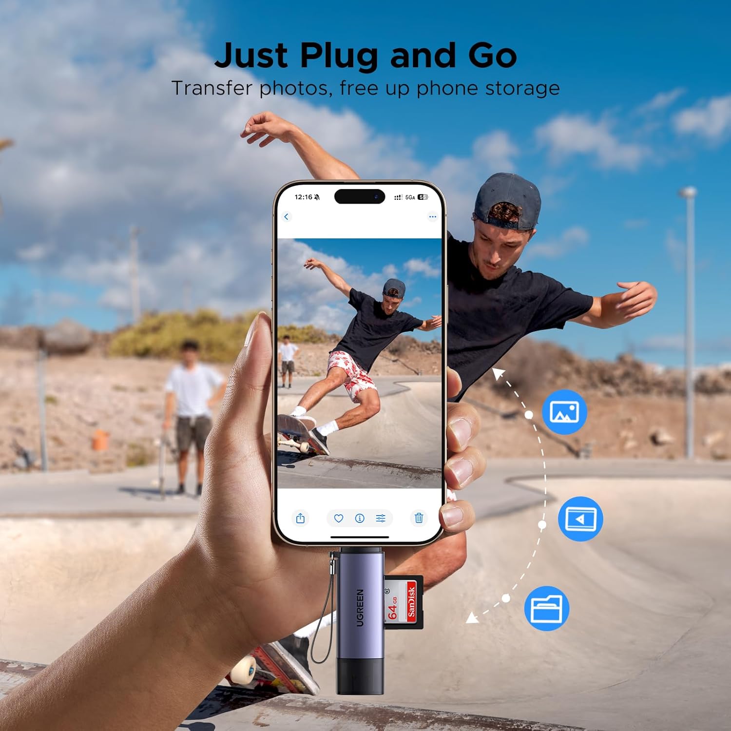 UGREEN USB C & USB 3.0 Micro SD Card Reader - AHW Store
