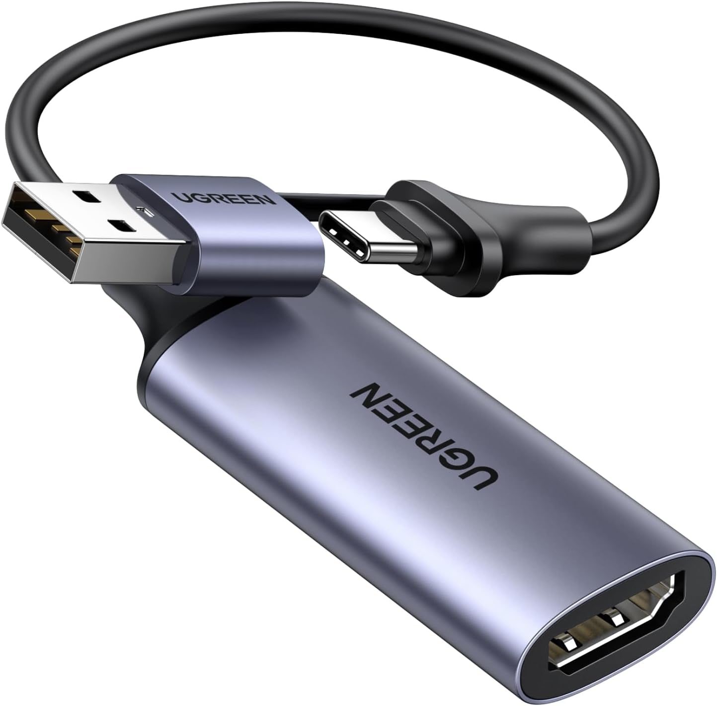 UGREEN Video Capture Card 4K HDMI to USB - A/USB - C HDMI Capture Card Full HD 1080P USB 2.0 Capture Vid - AHW Store