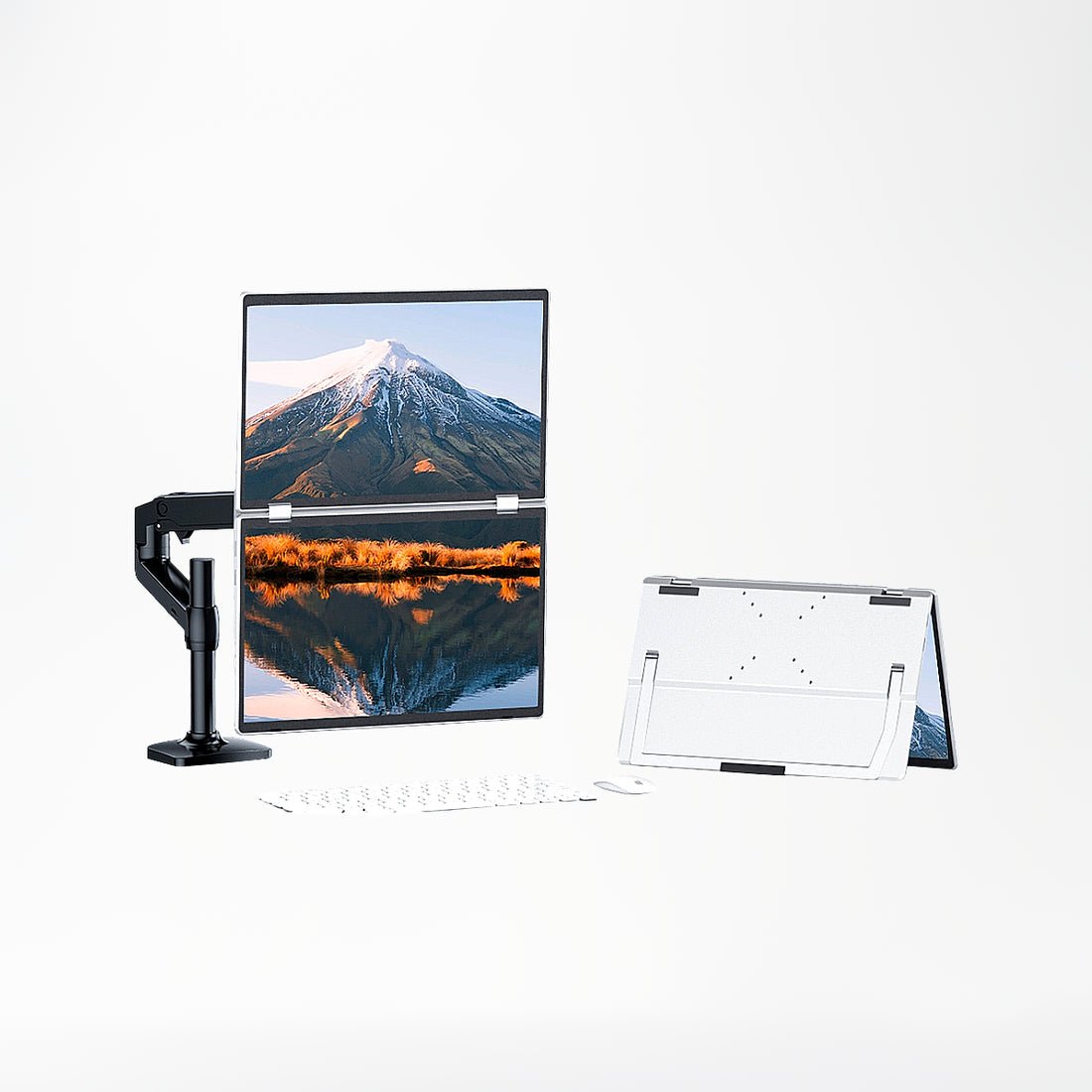 V2Com M2 15.6" FHD Folding Dual Portable Monitor Tilt & Rotate - AHW Store