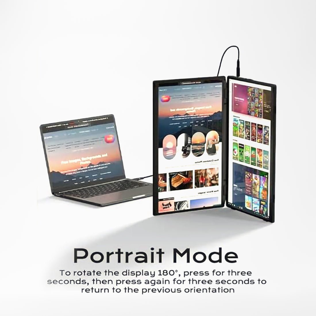 V2Com M4 15.6" FHD Folding Dual Portable Monitor - AHW Store