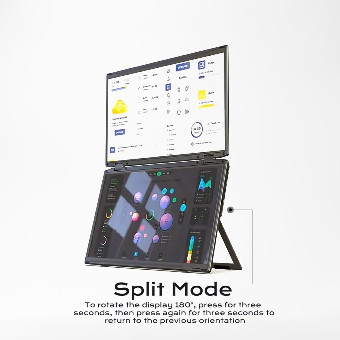 V2Com M4 15.6" FHD Folding Dual Portable Monitor - AHW Store