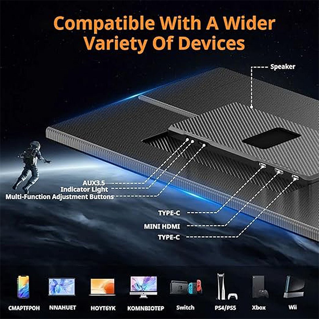 V2Com P4 15.6" FHD IPS Portable Monitor Type - C/Mini HDMI with PU Case Cover - AHW Store