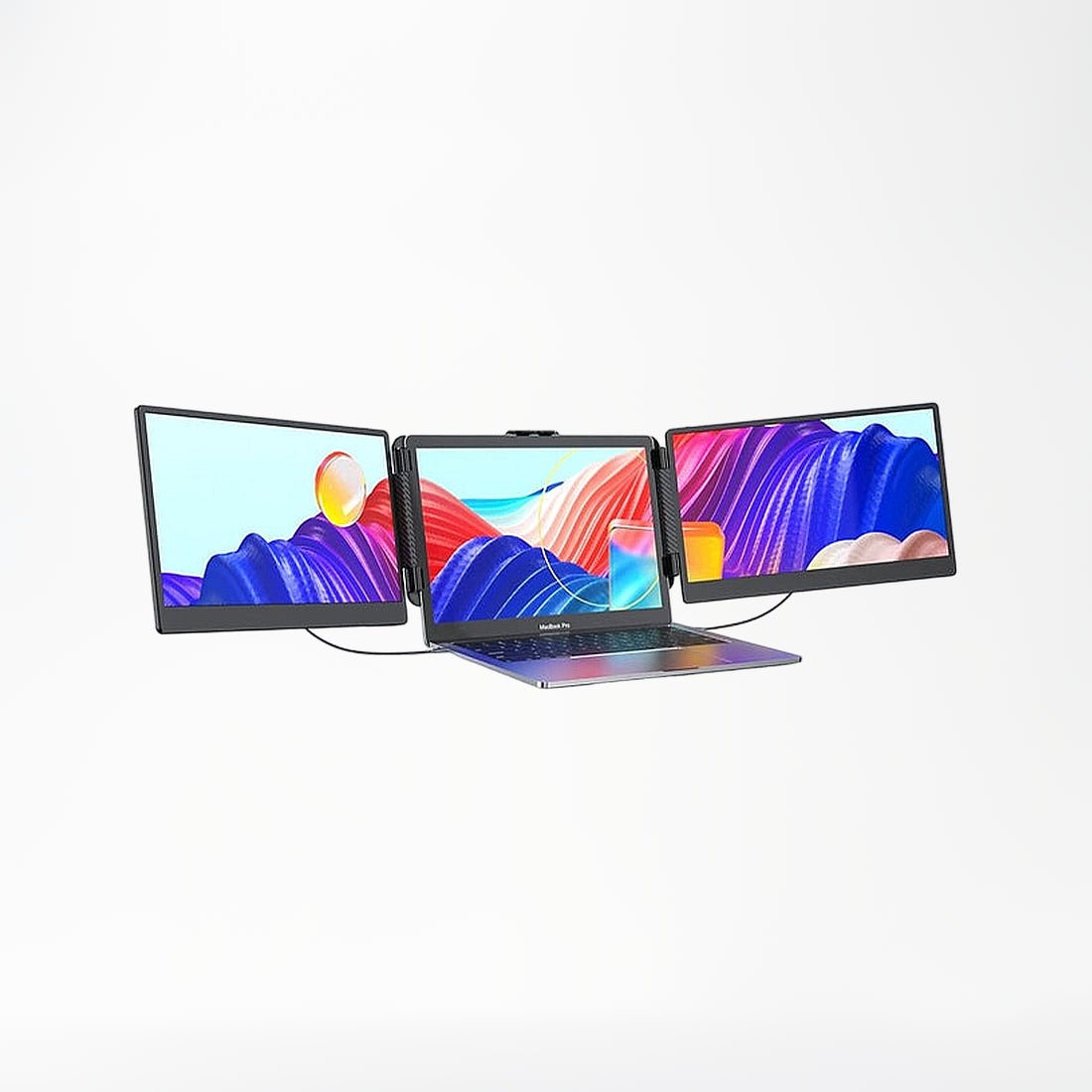 V2Com S2 14" FHD IPS Anti - Glare Portable Monitor Triple Extender Type - C/HDMI Speakers - AHW Store