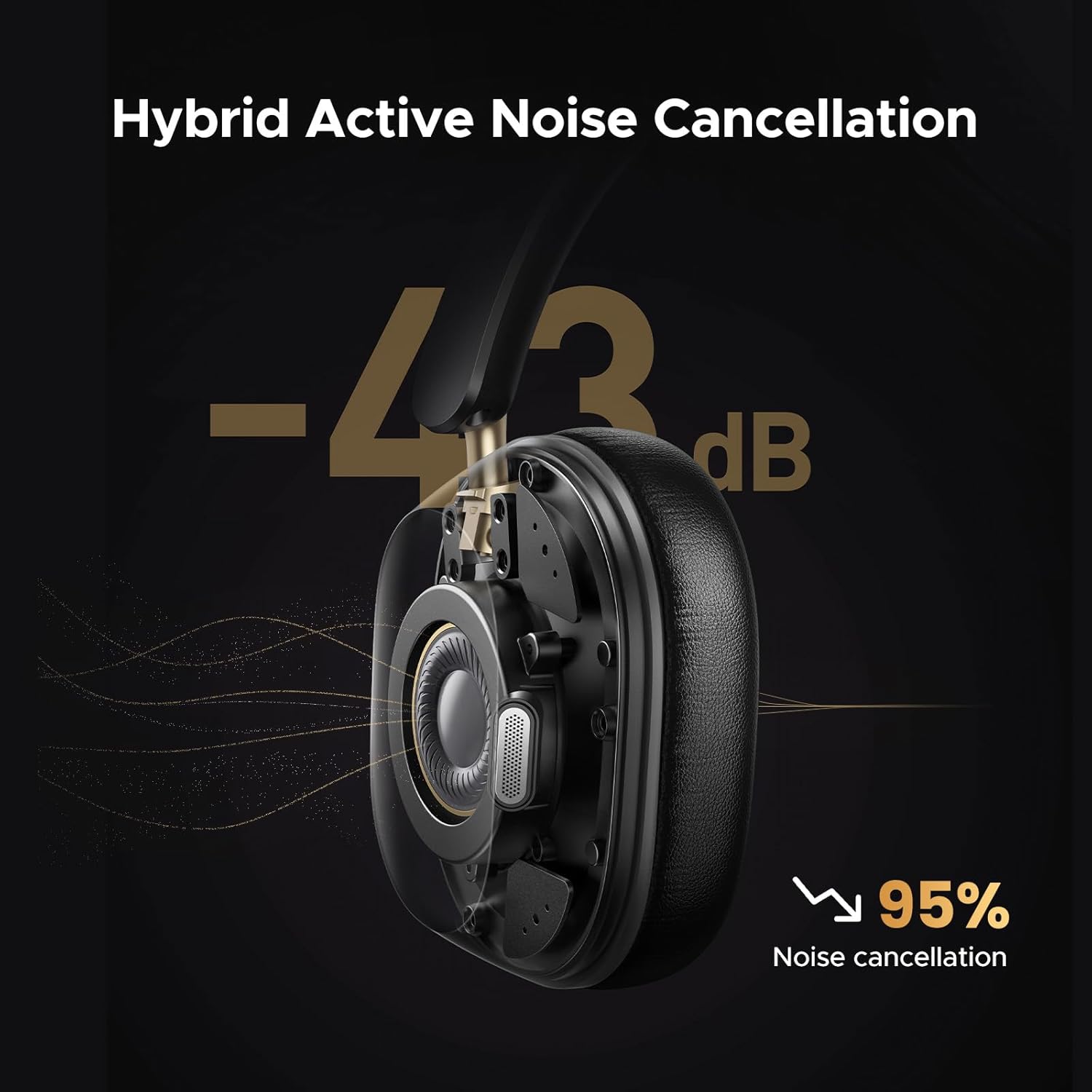 Version: Bluetooth 5.4 ANC noise cancelling (Noise reduction depth up to 43dB) AI - powered Noise - free - AHW Store