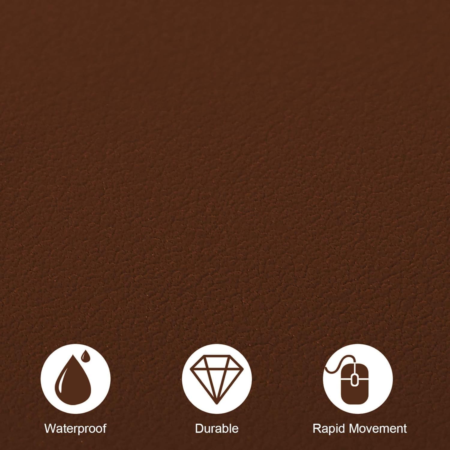 Waterproof Leather Desk Pad 60x35 Brown - AHW Store