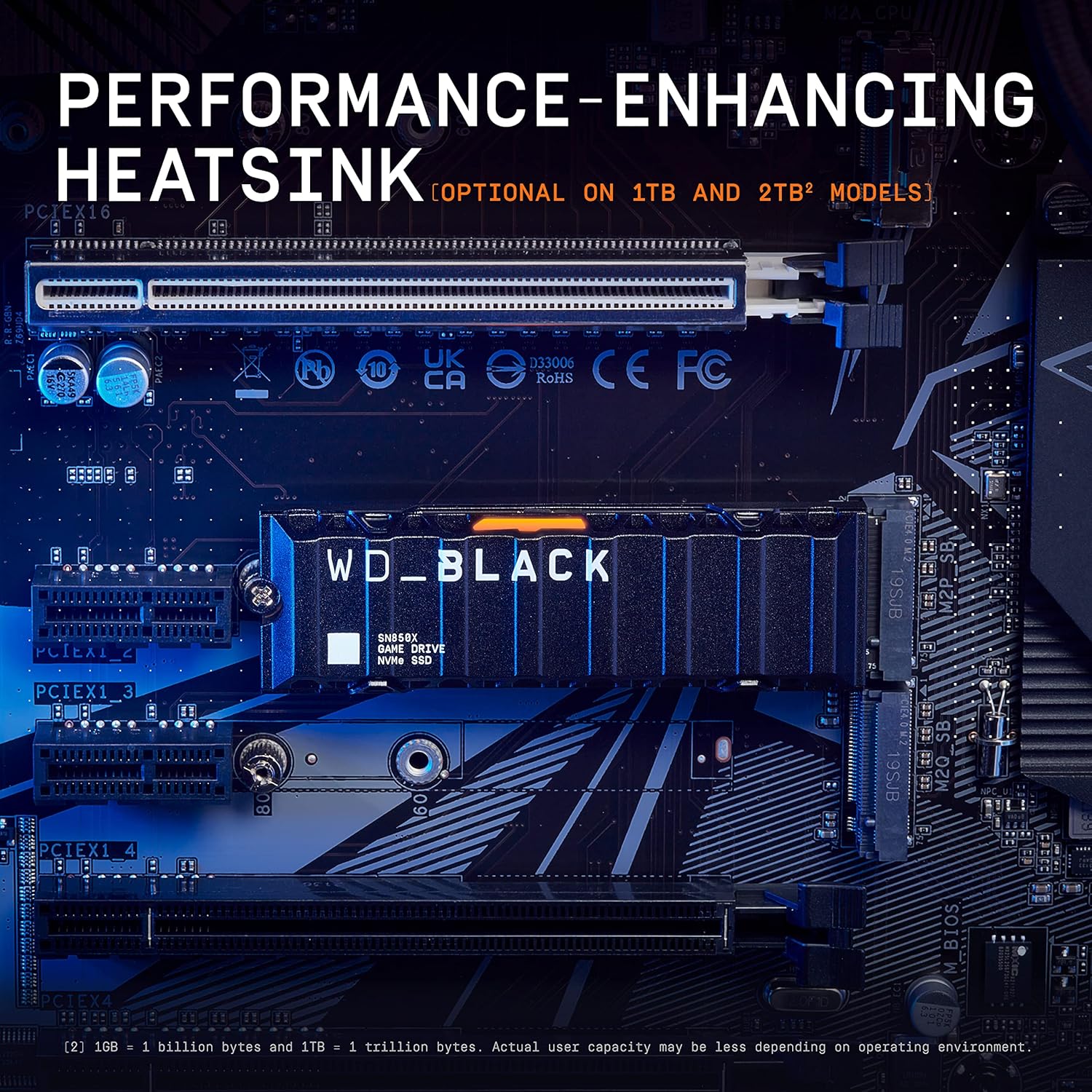 WD_BLACK 2TB SN850X NVMe Internal Gaming SSD Solid State Drive with Heatsink - Works with Playstatio - AHW Store