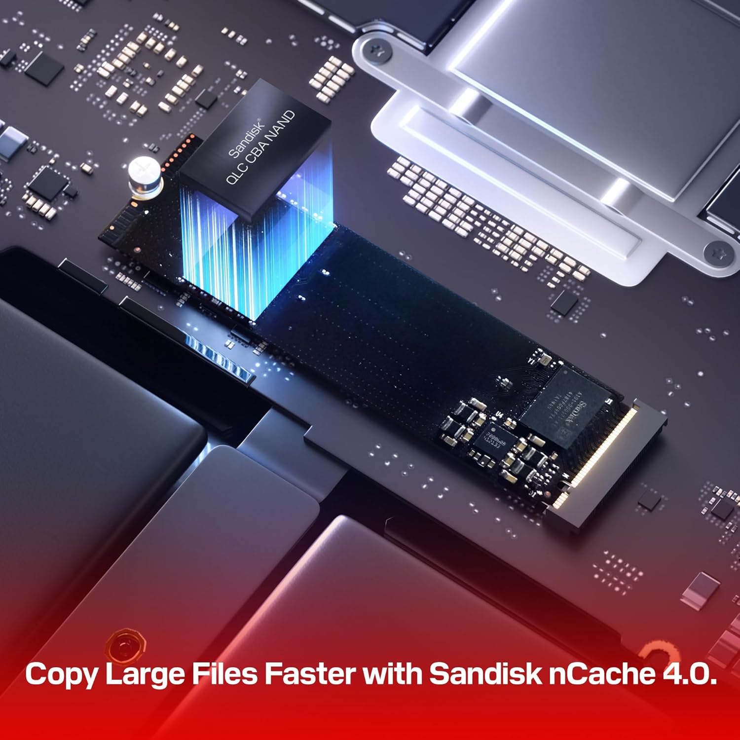 WD Blue SN5100 500GB NVMe SSD (6,600 MB/s Read Speeds, M.2 2280, PCIe Gen 4.0, nCache 4.0, Sandisk 3 - AHW Store