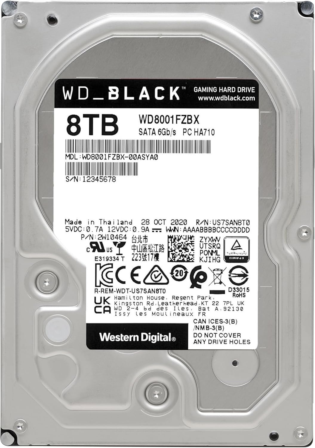 WD HDD Black 8TB - AHW Store