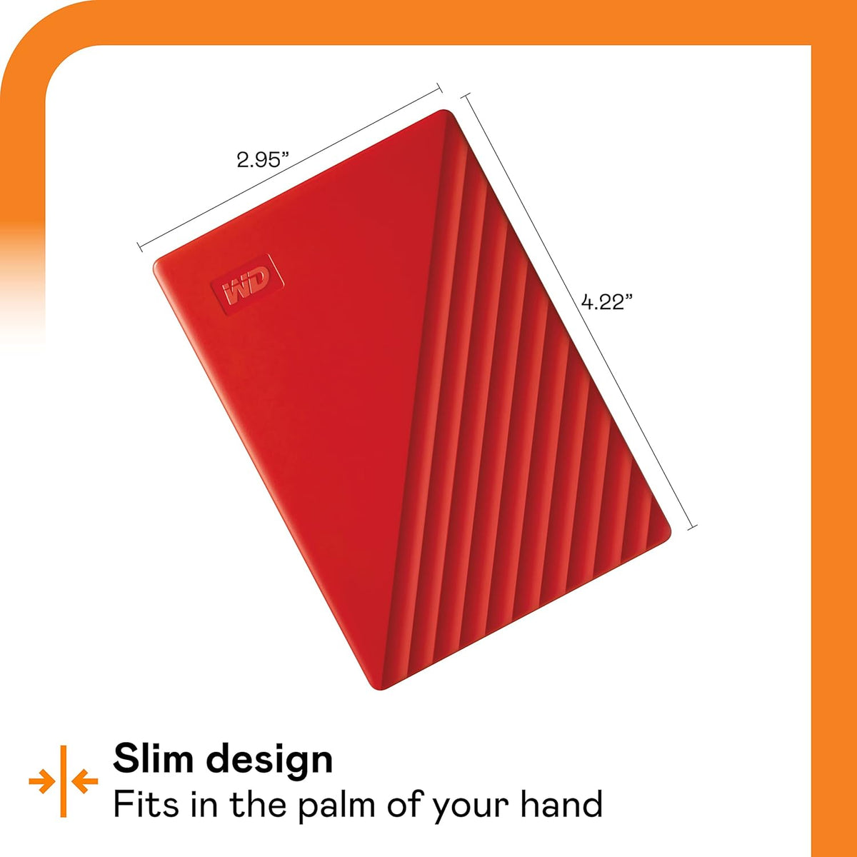 WD My Passport 2TB Portable Hard Drive Red - AHW Store