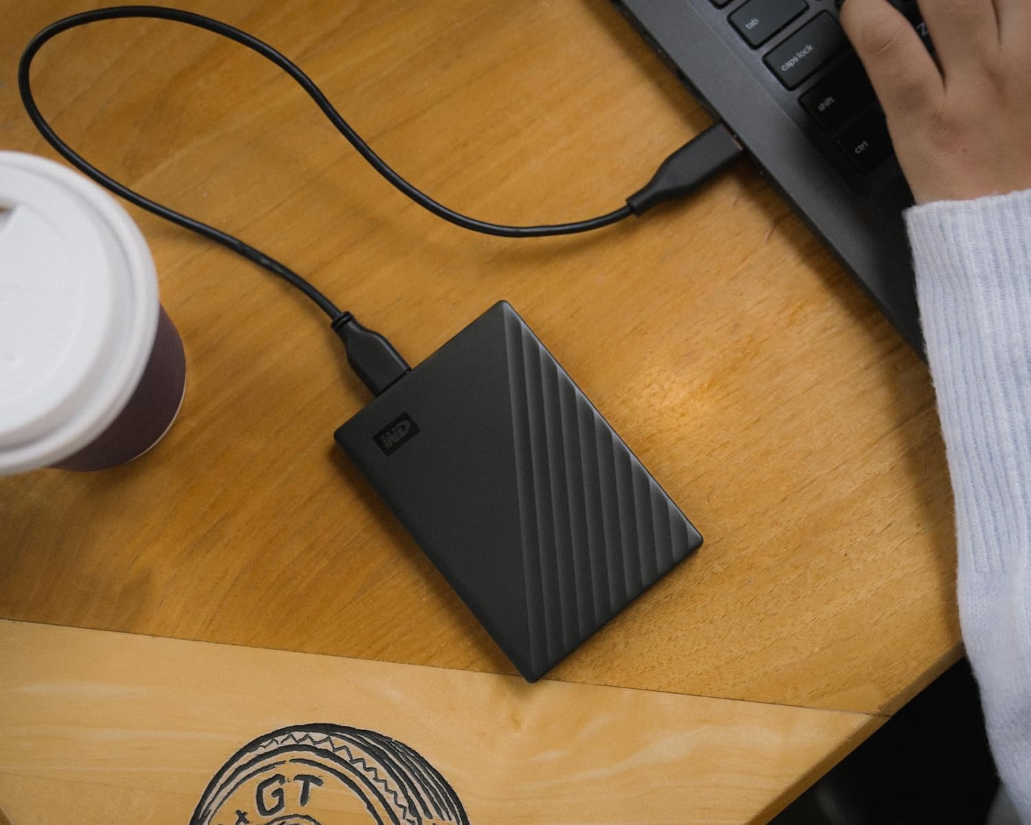 WD My Passport 5TB USB Portable External Hard Drive (WDBPKJ0050BBK - WECS) - Black - AHW Store