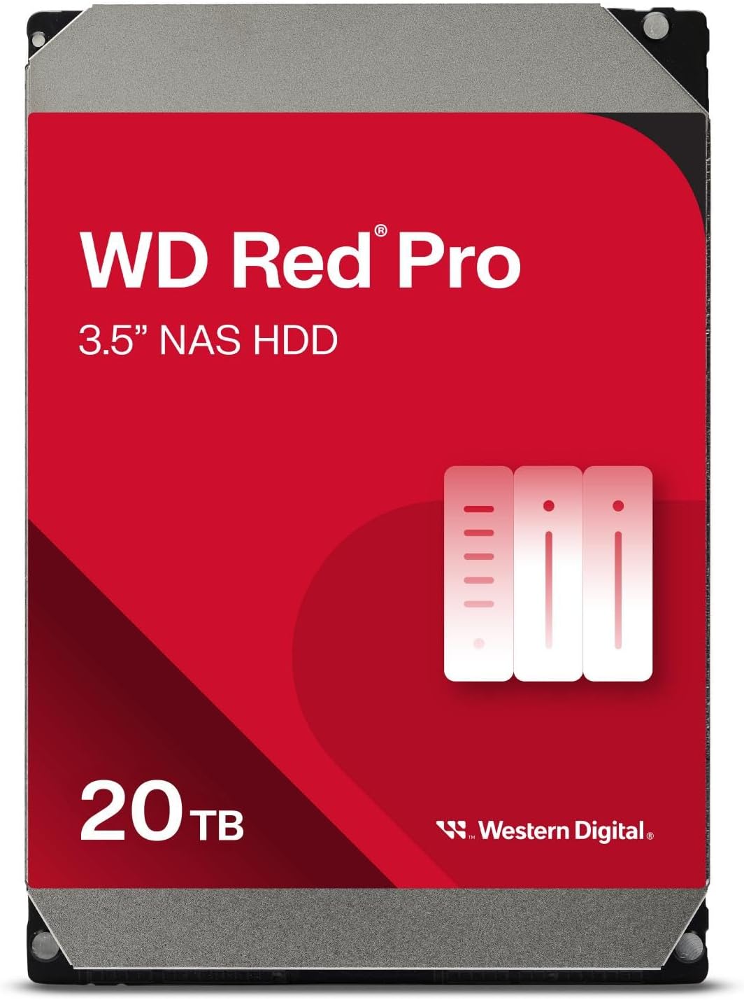 Western Digital 20TB WD Red Pro NAS Internal Hard Drive HDD - 7200 RPM, SATA 6 Gb/s, CMR, 512 MB Cac - AHW Store