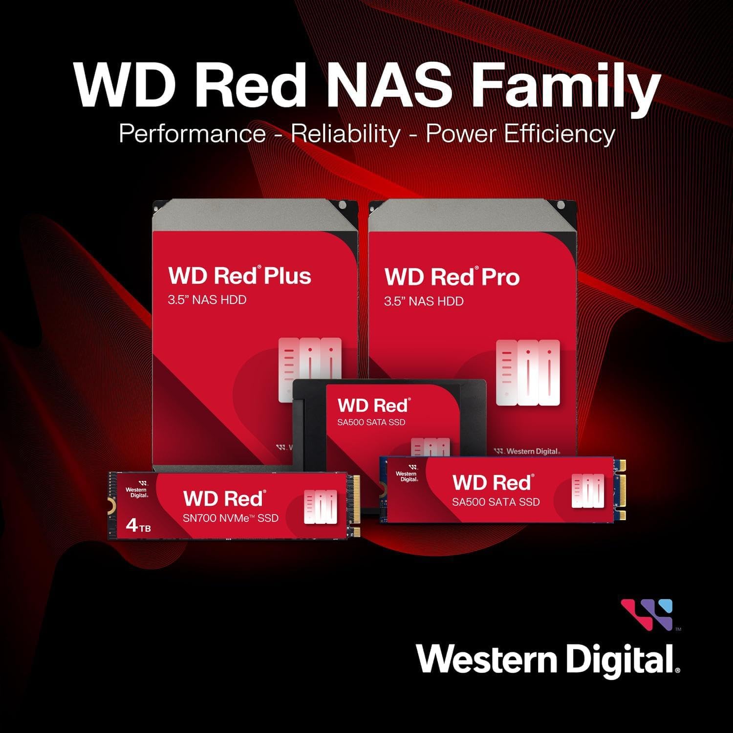 Western Digital 20TB WD Red Pro NAS Internal Hard Drive HDD - 7200 RPM, SATA 6 Gb/s, CMR, 512 MB Cac - AHW Store
