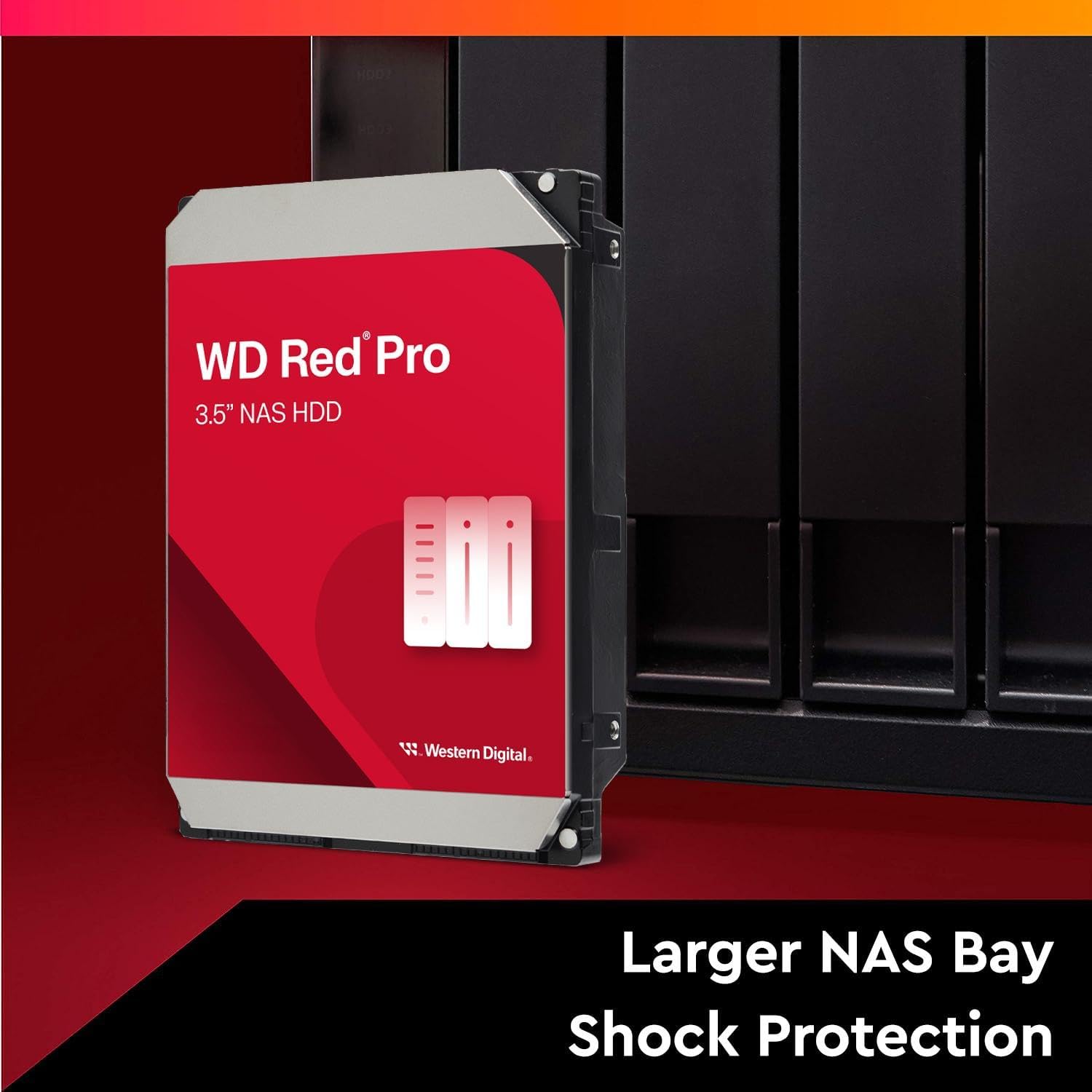 Western Digital 20TB WD Red Pro NAS Internal Hard Drive HDD - 7200 RPM, SATA 6 Gb/s, CMR, 512 MB Cac - AHW Store