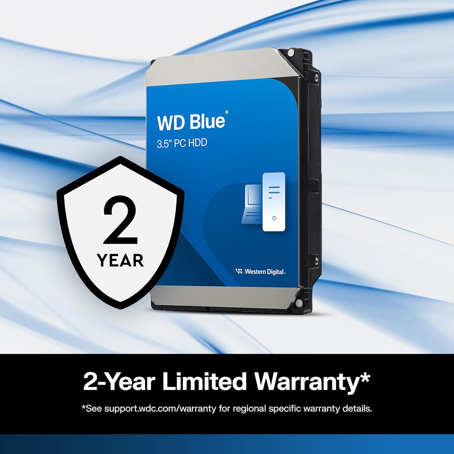 Western Digital 4TB WD Blue PC Internal Hard Drive HDD - 5400 RPM, SATA 6 Gb/s, 128 MB Cache, 3.5 - AHW Store