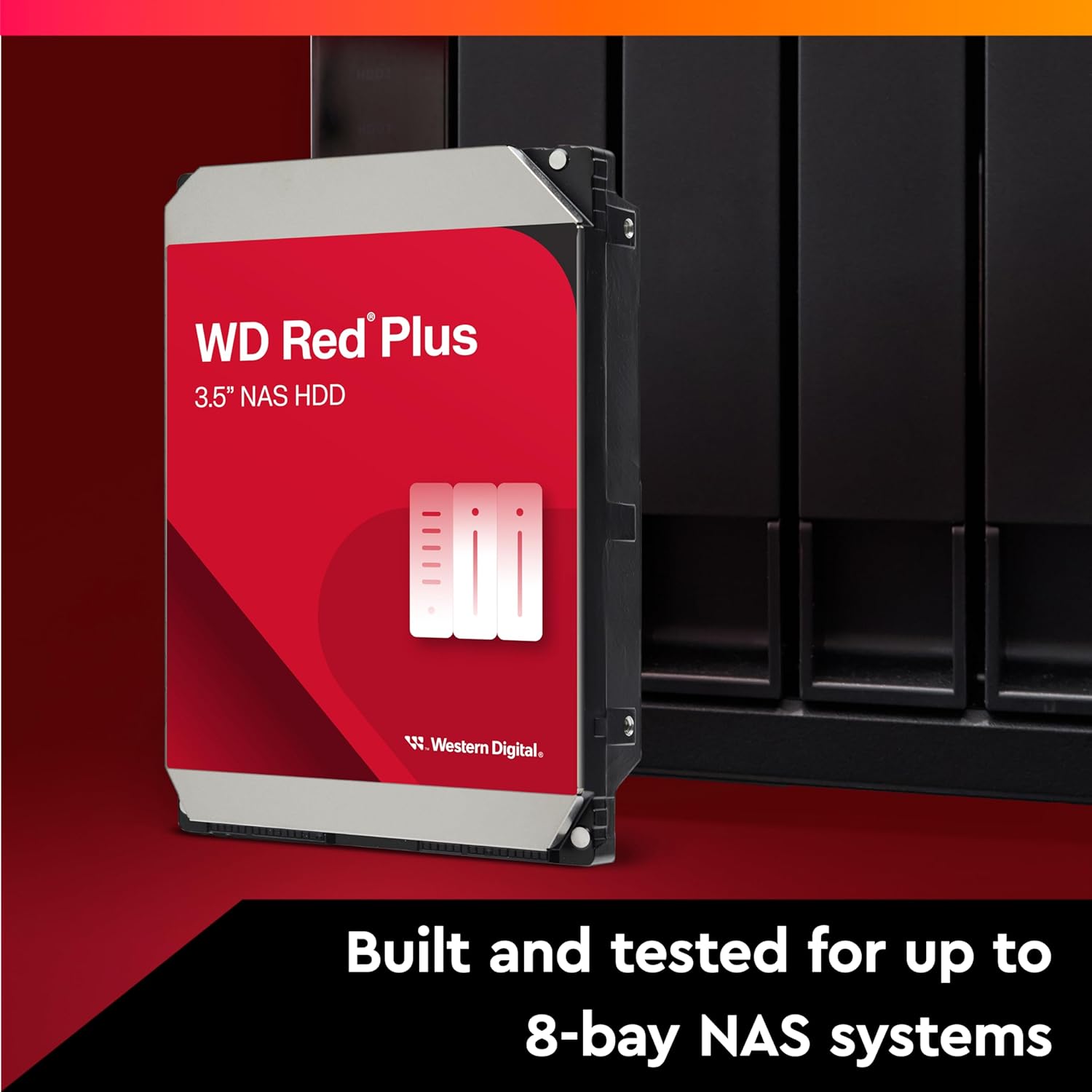 Western Digital 4TB WD Red Plus NAS Internal Hard Drive HDD - 5400 RPM, SATA 6 Gb/s, CMR, 128 MB Cac - AHW Store