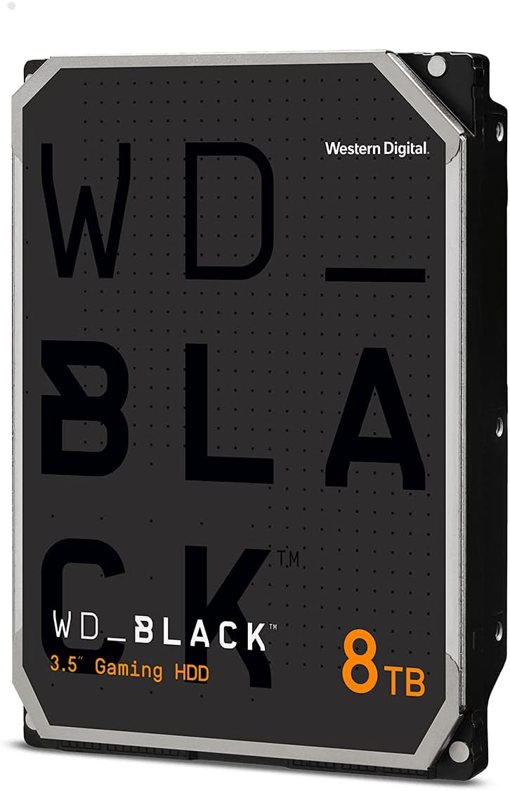 Western Digital 8TB WD Black Performance Internal Hard Drive HDD - 7200 RPM, SATA 6 Gb/s, 256 MB Cac - AHW Store