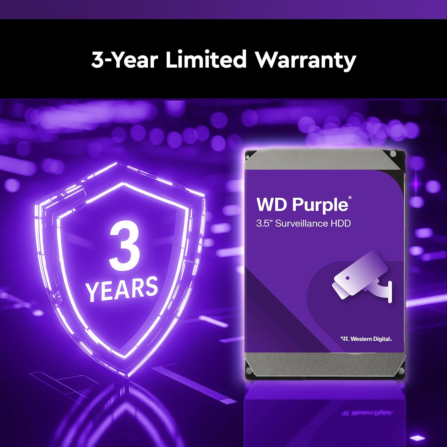 Western Digital WD Purple 4TB Surveillance Hard Drive - Designed for 24/7 Video Recording, AllFrame - AHW Store