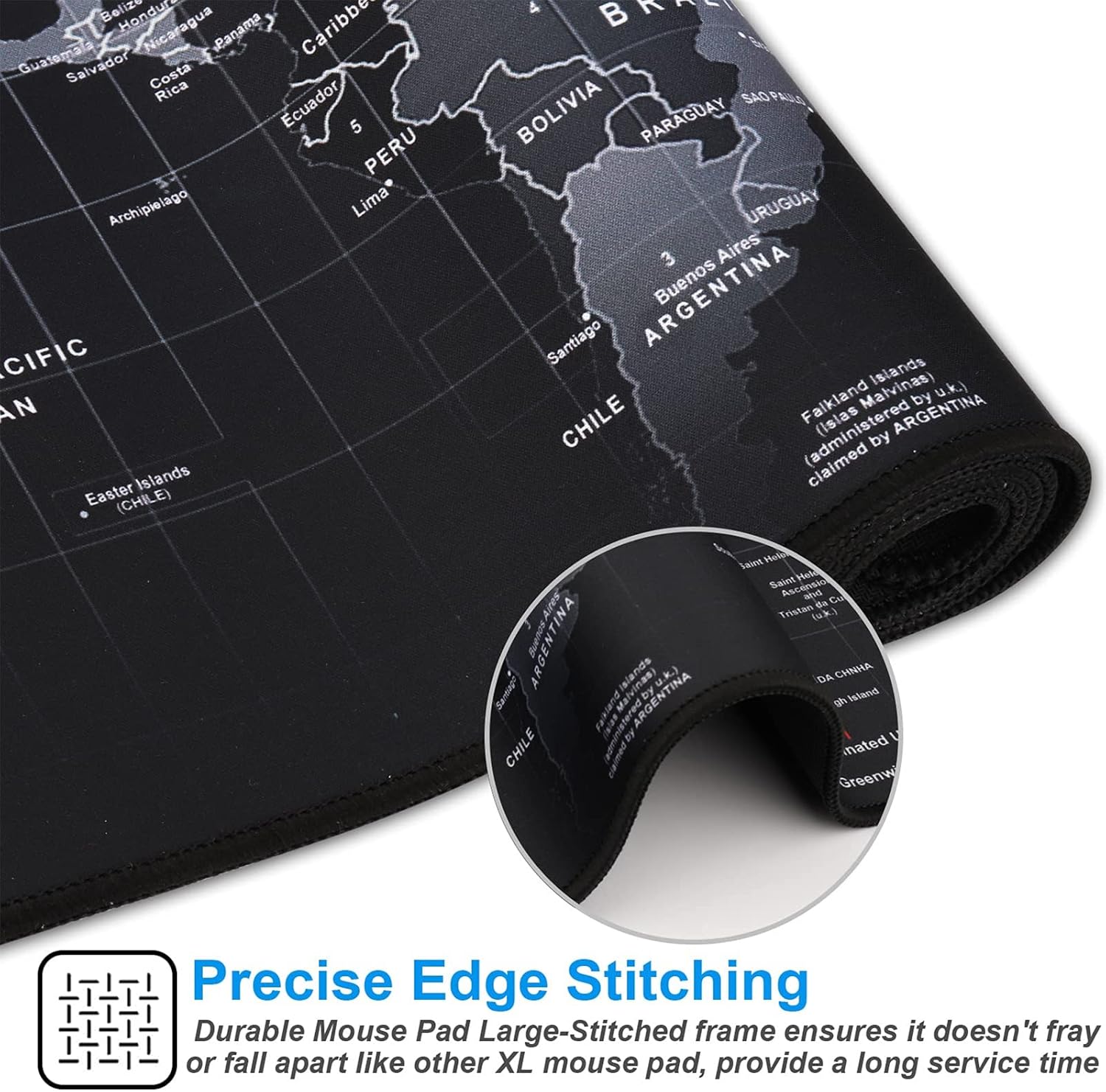 World Map Extended Gaming Mouse Pad - AHW Store