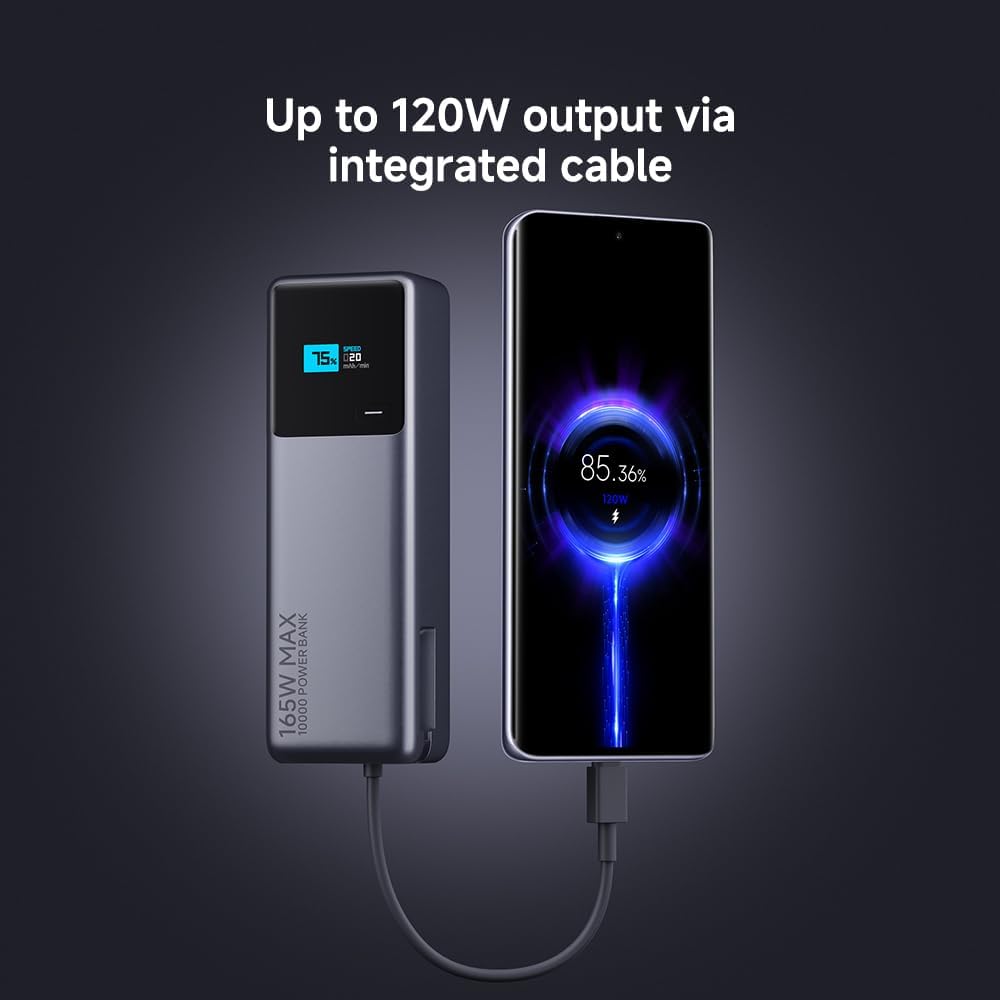 Xiaomi 165 W Power Bank 10000 mAh Super Fast Charge 3 USB - C Ports for Multi - Device Charging Power - AHW Store
