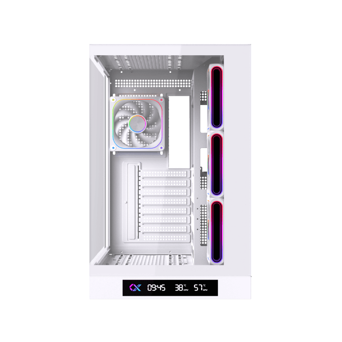 Xigmatek Cloud DGT Arctic Digital LCD 4 Fan ARGB PWM BTF White Mid Tower Case