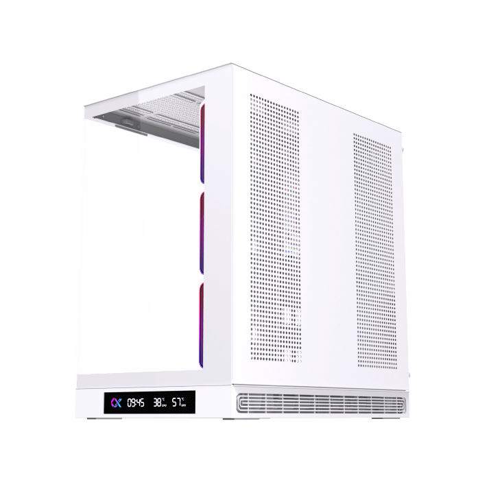 Xigmatek Cloud DGT Arctic Digital LCD 4 Fan ARGB PWM BTF White Mid Tower Case