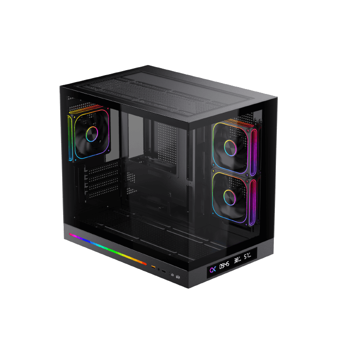 Xigmatek Cloud M DGT 3AF Digital LCD 3 Fan Argb PWM BTF Micro Tower Case