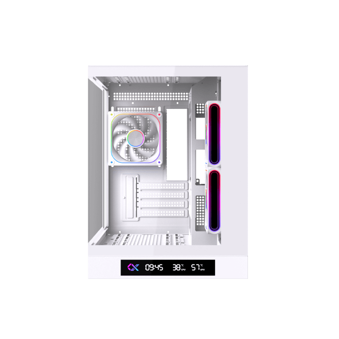 Xigmatek Cloud M DGT 3AF Arctic Digital LCD 3 Fan Argb PWM BTF White Micro Tower Case