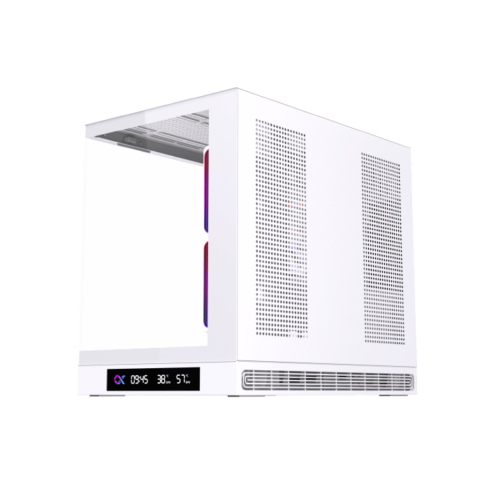 Xigmatek Cloud M DGT 3AF Arctic Digital LCD 3 Fan Argb PWM BTF White Micro Tower Case