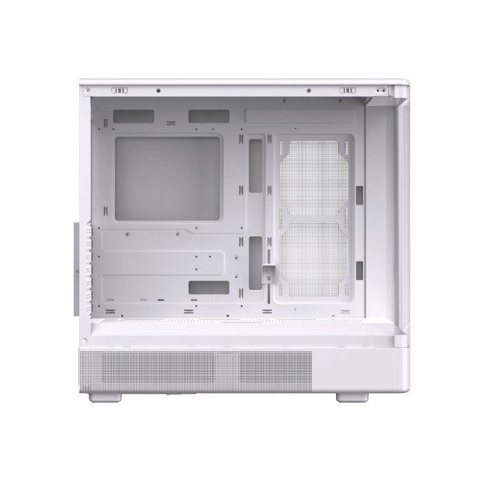 Xigmatek Moon DGT Arctic Curved Tempered Glass White Super Tower Case Digital LCD 4 Fan ARGB