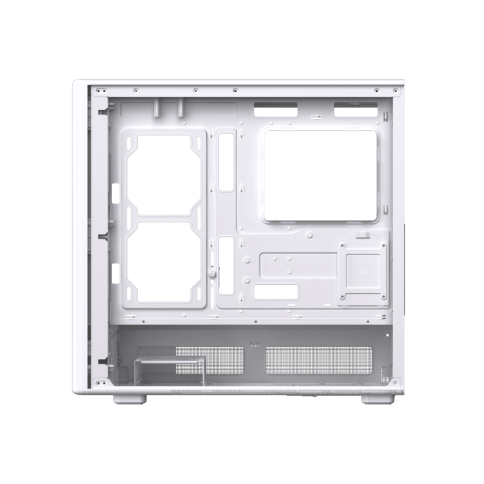 Xigmatek Moon DGT Arctic Curved Tempered Glass White Super Tower Case Digital LCD 4 Fan ARGB
