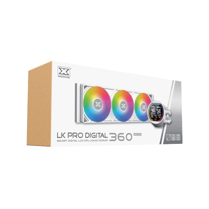 Xigmatek LK Pro 360mm Digital Arctic ARGB 2.7 Smart Digital LCD White AIO Liquid CPU Cooler