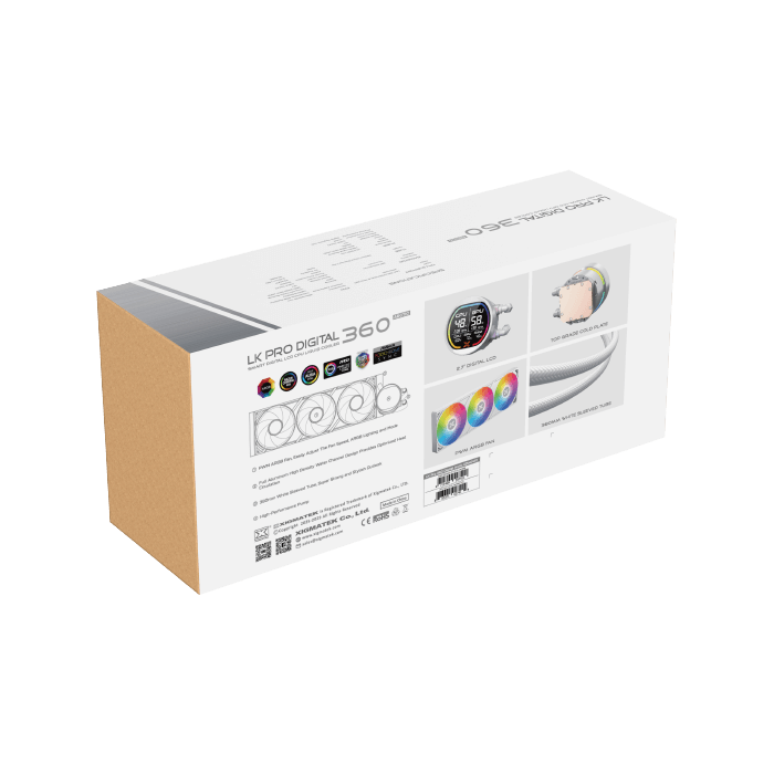 Xigmatek LK Pro 360mm Digital Arctic ARGB 2.7 Smart Digital LCD White AIO Liquid CPU Cooler