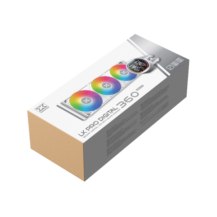 Xigmatek LK Pro 360mm Digital Arctic ARGB 2.7 Smart Digital LCD White AIO Liquid CPU Cooler