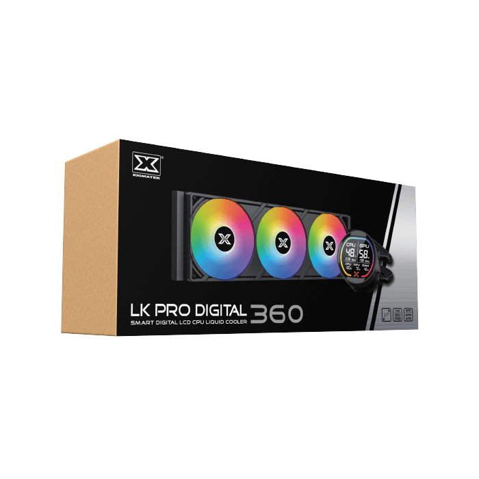 Xigmatek LK Pro 360mm Digital ARGB 2.7 Smart Digital LCD AIO  Liquid CPU Cooler