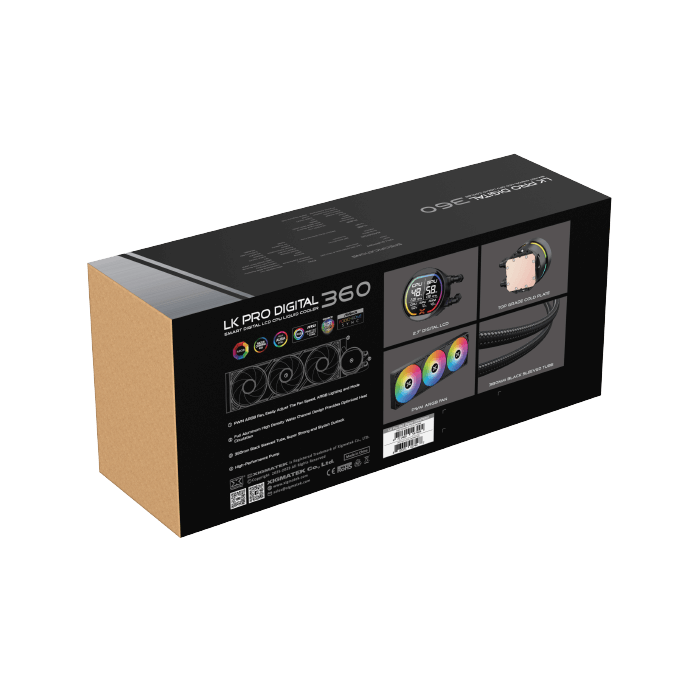 Xigmatek LK Pro 360mm Digital ARGB 2.7 Smart Digital LCD AIO  Liquid CPU Cooler