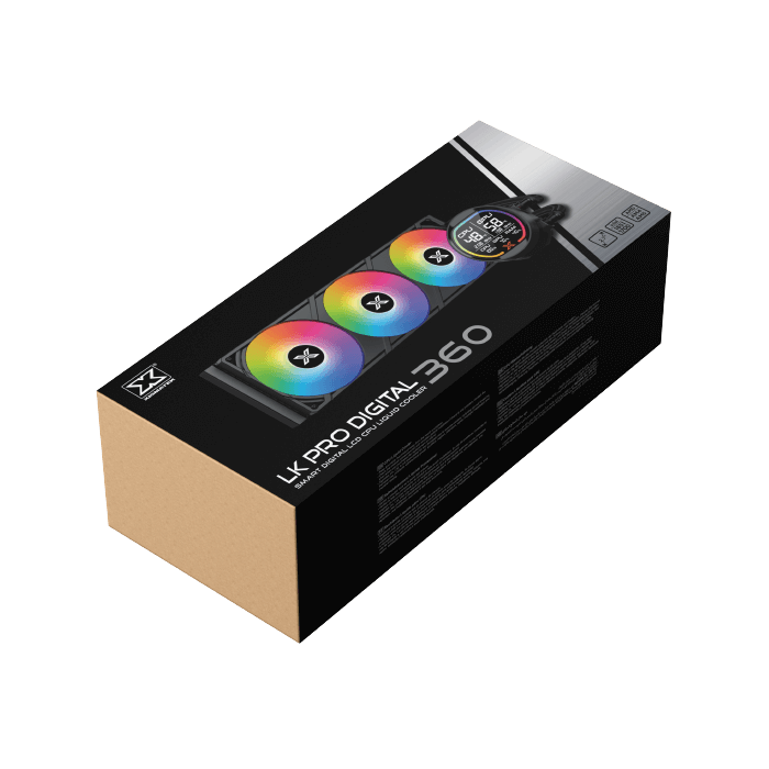 Xigmatek LK Pro 360mm Digital ARGB 2.7 Smart Digital LCD AIO  Liquid CPU Cooler