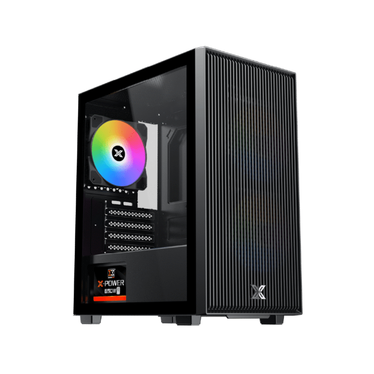 Xigmatek Amun 3 Fan ARGB PWM + X Power 650W 80 Plus Micro Tower Case