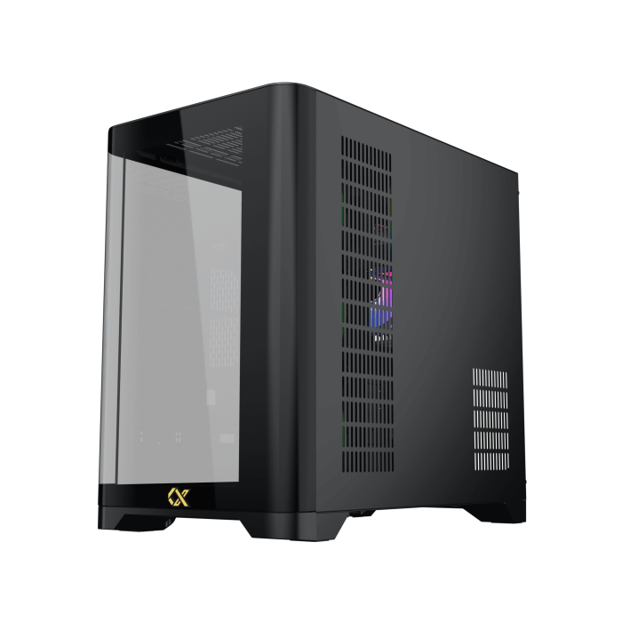 Xigmatek Crystal Storm V2 Curved TG Mid Tower Case 4 Fan ARGB + Fan Controller + Valkyrie 750W 80+ Bronze ATX 3.1
