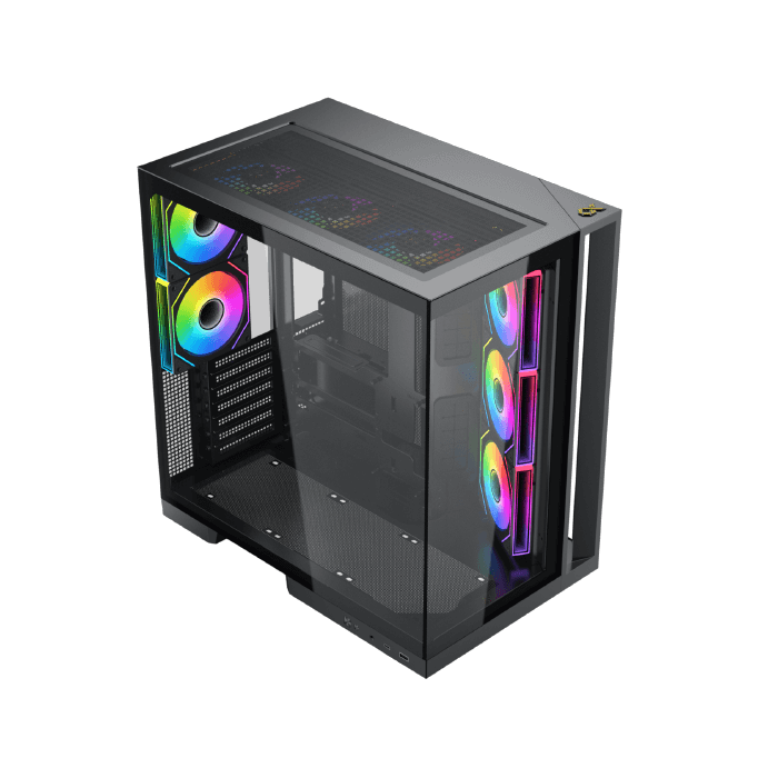 Xigmatek Aqua 7 Argb BTF 8 Fan ARGB Pwm EATX Type C Super Tower Case - AHW Store