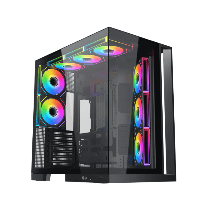 Xigmatek Aqua 7 Argb BTF 8 Fan ARGB Pwm EATX Type C Super Tower Case - AHW Store