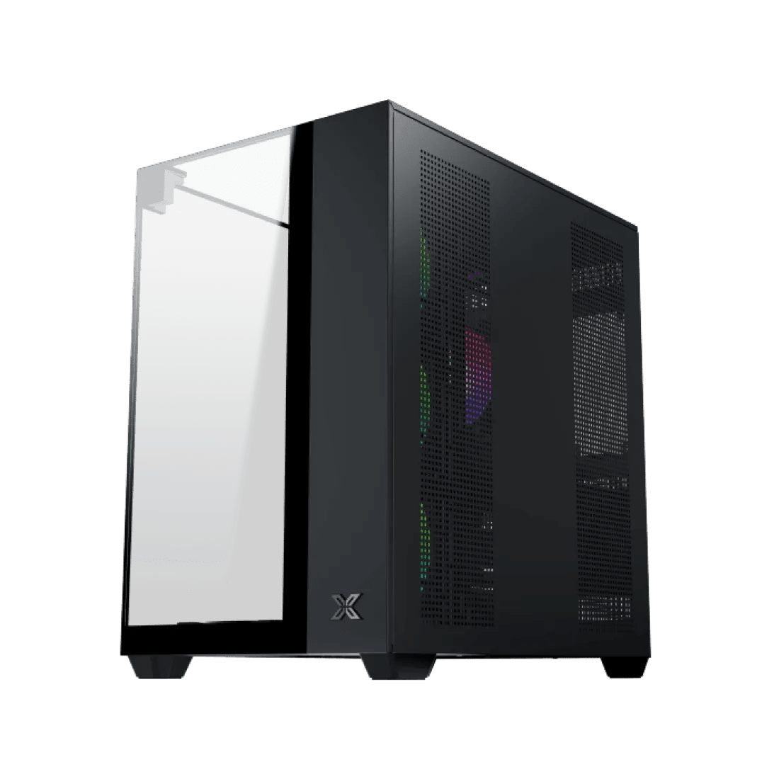 Xigmatek Aqua V Mid Tower Case 7 Fan ARGB Black - AHW Store