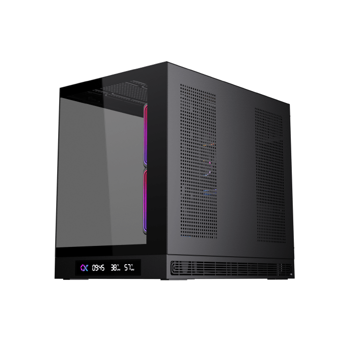 Xigmatek Cloud M DGT 3AF Digital LCD 3 Fan Argb PWM BTF Micro Tower Case - AHW Store