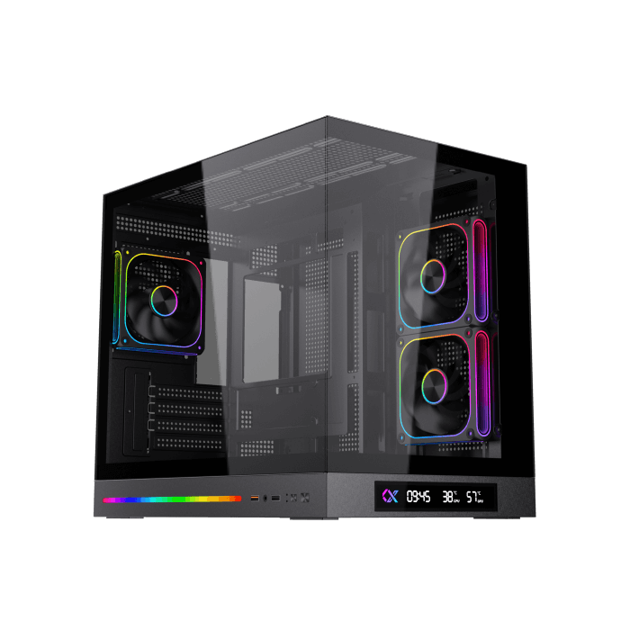 Xigmatek Cloud M DGT 3AF Digital LCD 3 Fan Argb PWM BTF Micro Tower Case - AHW Store