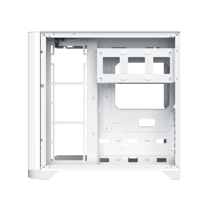 Xigmatek Crystal Storm V2 Arctic Curved TG Mid Tower Case 4 Fan ARGB + Fan Controller + Valkyrie 750W 80+ Bronze ATX 3.1 - AHW Store