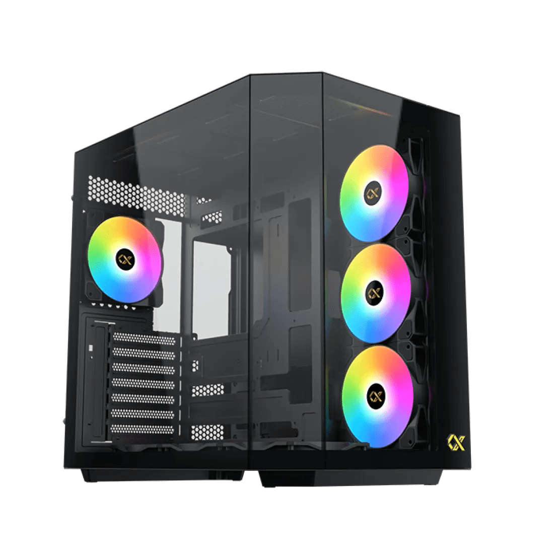 Xigmatek Cubi II Mid Tower Case 7 Fan ARGB Black - AHW Store