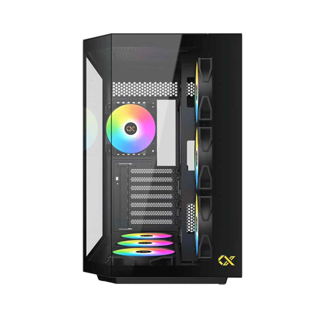 Xigmatek Cubi II Mid Tower Case 7 Fan ARGB Black - AHW Store