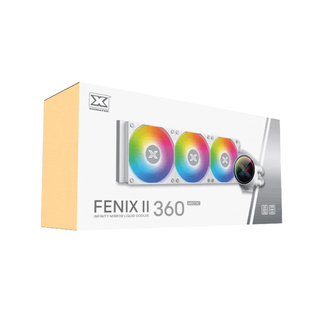 XIGMATEK Fenix II 360 Arctic ARGB AIO CPU Liquid Cooler White - AHW Store