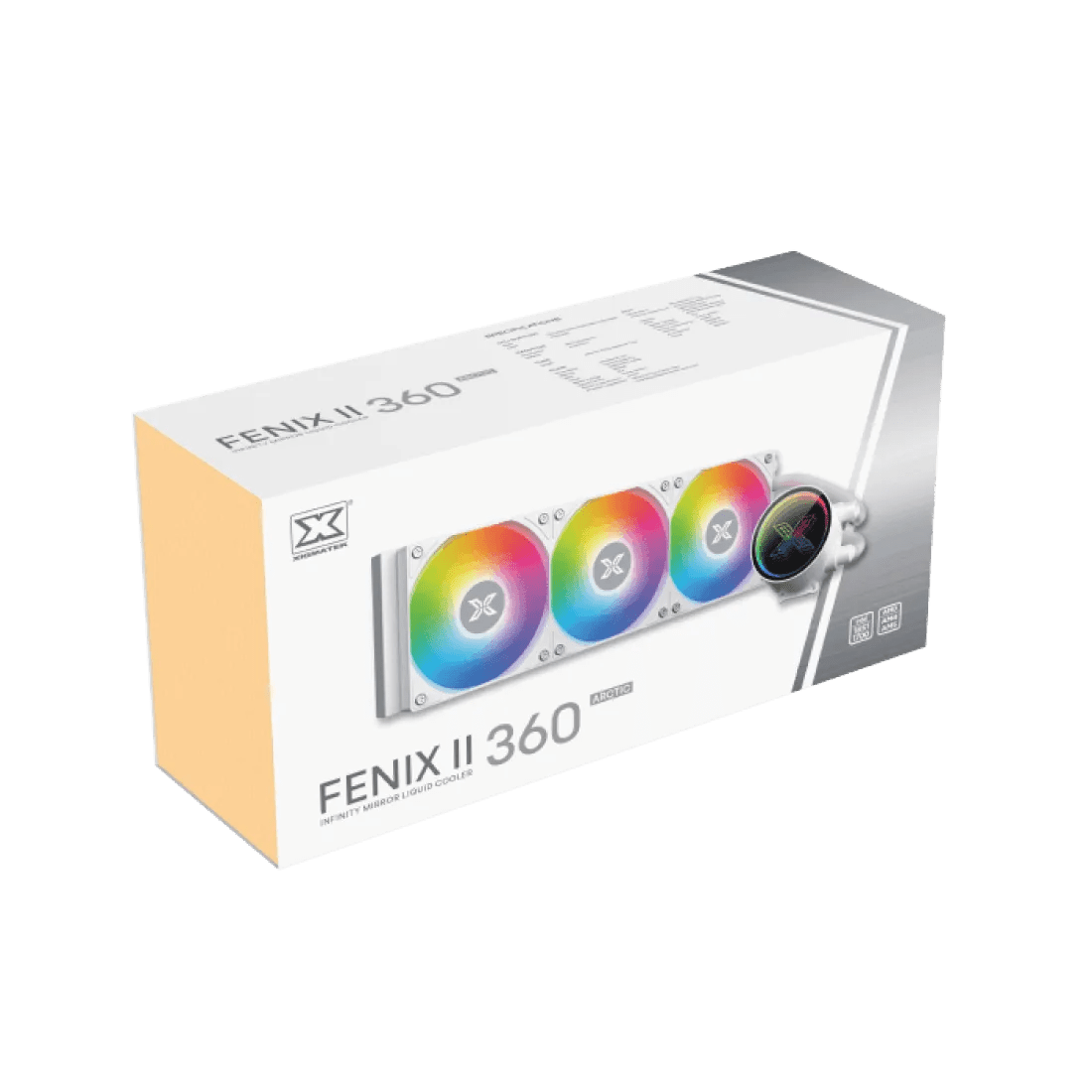 XIGMATEK Fenix II 360 Arctic ARGB AIO CPU Liquid Cooler White - AHW Store