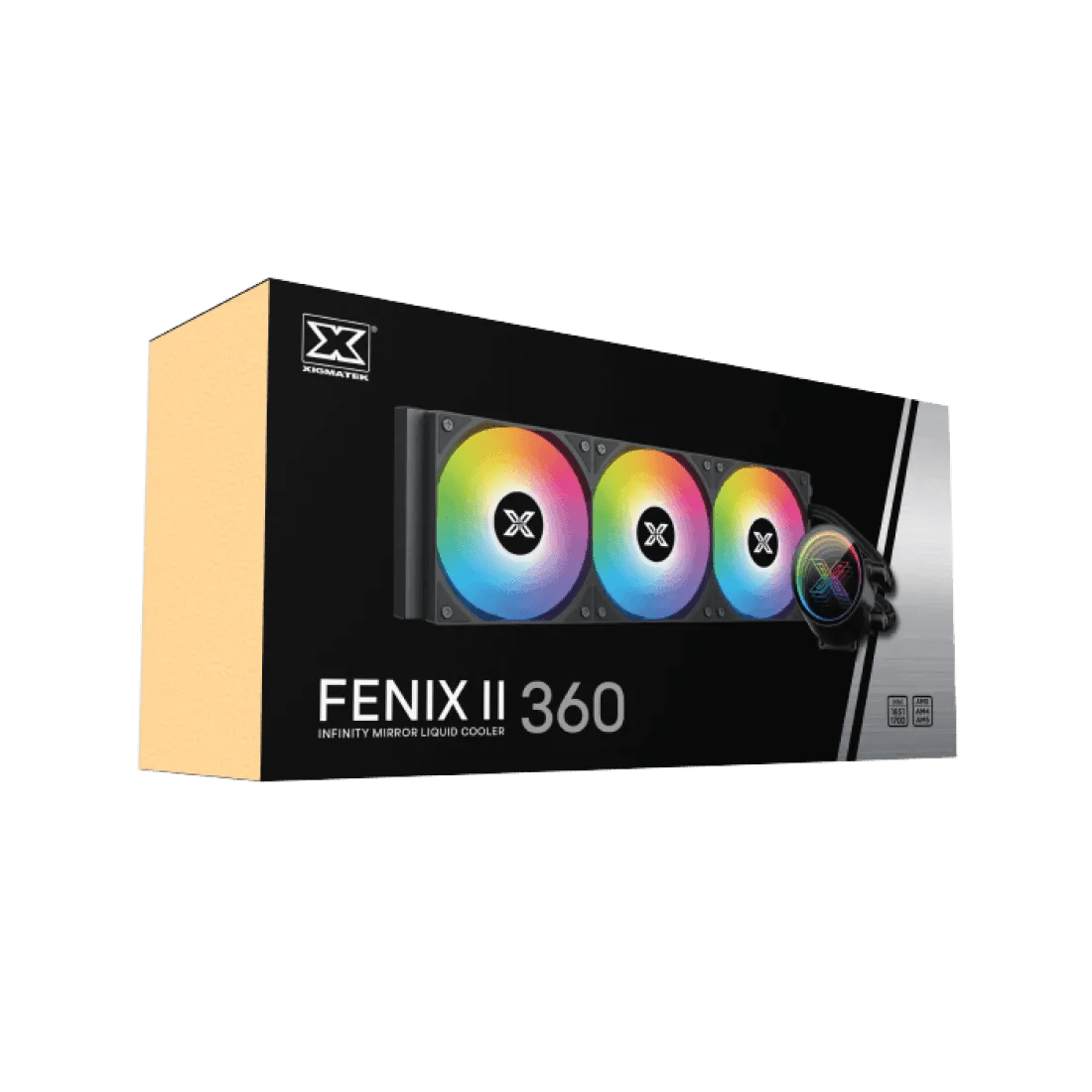 XIGMATEK Fenix II 360 ARGB AIO CPU Liquid Cooler Black - AHW Store